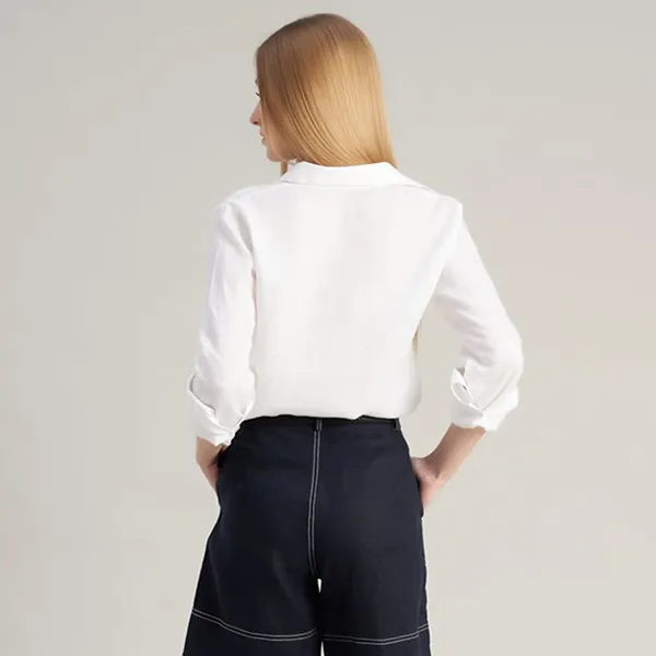 Áo Sơ Mi Nữ F2 Fashion & Freedom Linen SMW360-T-S-0420 Màu Trắng Size S