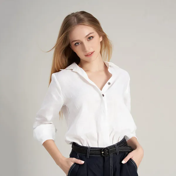 Áo Sơ Mi Nữ F2 Fashion & Freedom Linen SMW360-T-S-0420 Màu Trắng Size S