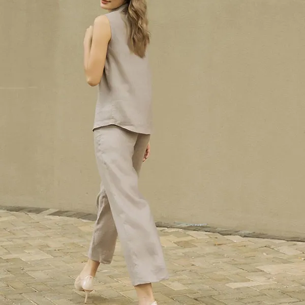 Áo Sơ Mi Nữ F2 Fashion & Freedom Linen SMW362-R-S-0420 Màu Ruốc Xám Size S