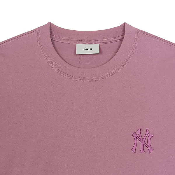 Áo Thun MLB Monotive Oversized Short Sleeve T-Shirt New York Yankees 3ATSM0763-50PKS Màu Hồng