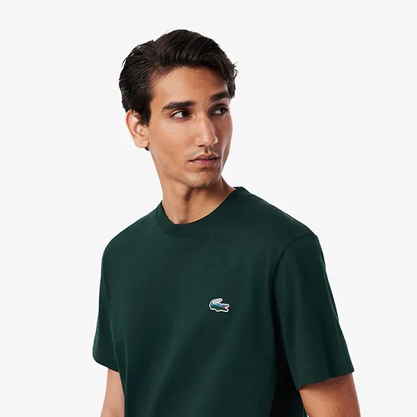 Áo Thun Nam Lacoste Men's Heavy Jersey Landscape Crocodile T-Shirt TH5899 YZP Màu Xanh Lá Size 3