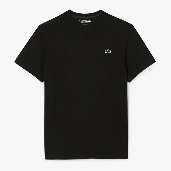 Áo Thun Nam Lacoste Men's Sport TShirt Loose Fit Breathable Printed Design TH4780 - 031 Màu Đen Size 3