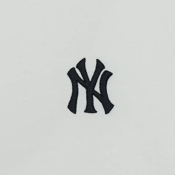 Áo Thun Nữ MLB Basic Small Logo Ringer New York 3FTSB0263-50WHS Tshirt Màu Trắng