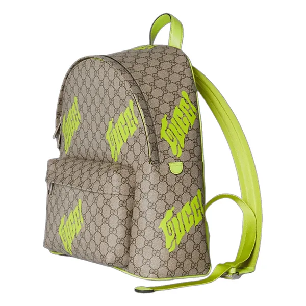 Balo Gucci Medium Backpack Print Black Soft Màu Xám