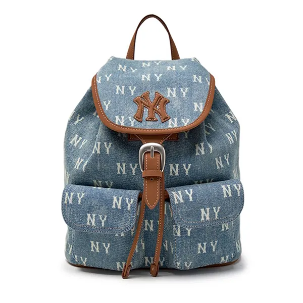 Balo MLB Classic Mono Vintage Denim Backpack New York Yankees Blue 3ABKM065N-50BLL Màu Xanh Blue
