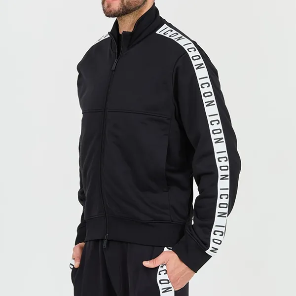 Bộ Quần Áo Nỉ Nam Dsquared2 Black Dean Sport Fit Sweatshirt Màu Đen Size S