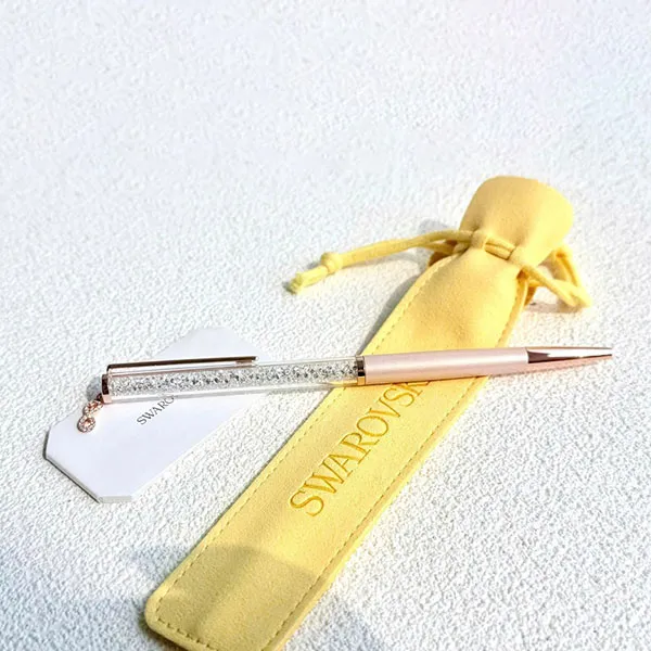 Bút Ký Unisex Swarovski Crystalline Ballpoint Pen Infinity, Pink Lacquered, Rose Gold-Tone Plated 5728731 Màu Hồng Trắng