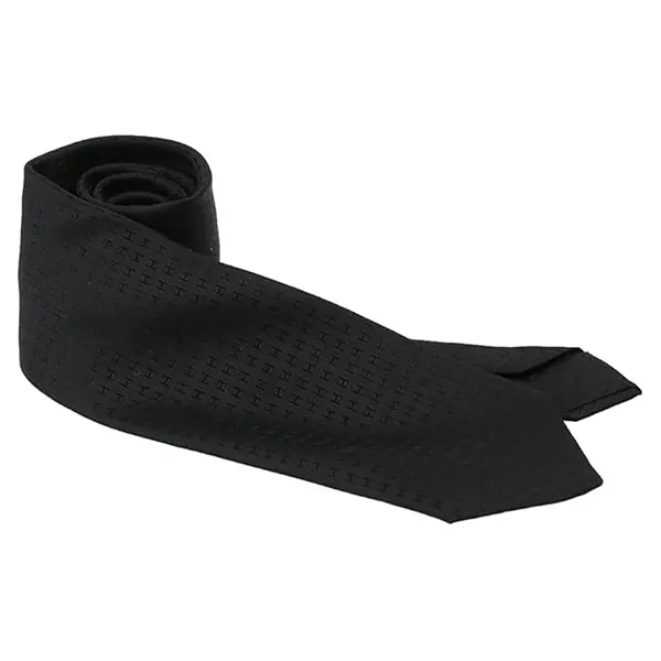Cà Vạt Hermès Necktie Wide Fathone H Jacquard H-Weave Silk Màu Đen