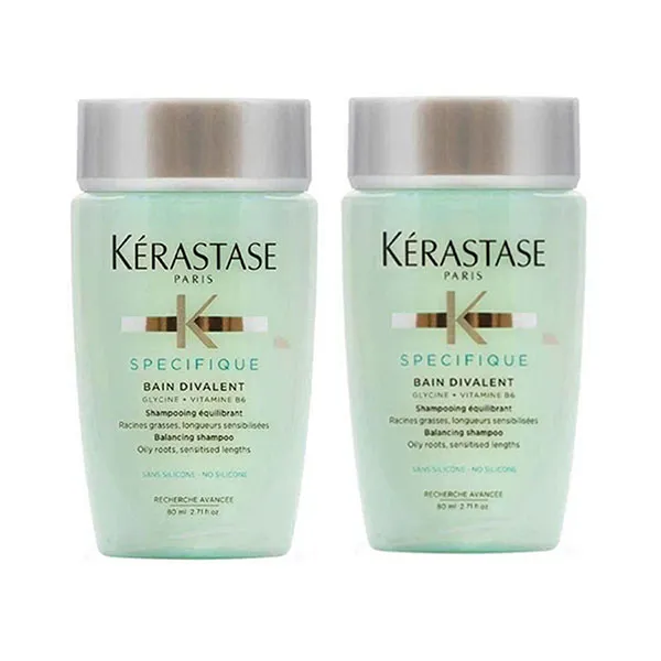 Combo 2 Chai Dầu Gội Cho Tóc Dầu Kérastase Specifique Bain Divalent Shampoo (80ml x 2)
