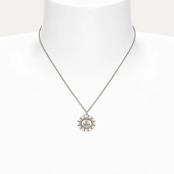 Dây Chuyền Nữ Vivienne Westwood Amaya Pendant Necklace Màu Bạc
