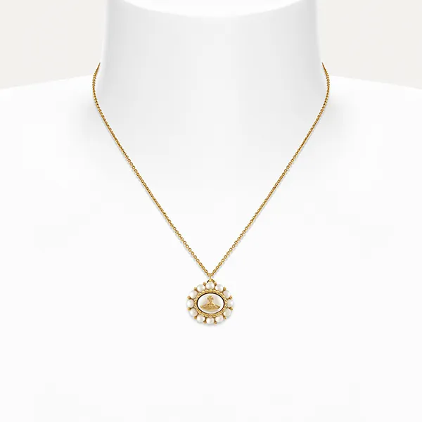 Dây Chuyền Nữ Vivienne Westwood Amaya Pendant Necklace Màu Vàng Gold
