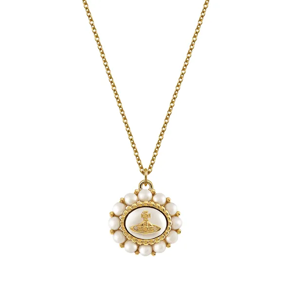 Dây Chuyền Nữ Vivienne Westwood Amaya Pendant Necklace Màu Vàng Gold
