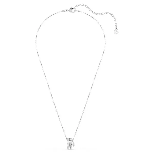 Dây Chuyền Nữ Swarovski Hyperbola Pendantround Cut, White, Rhodium Plated 5737064 Màu Bạc