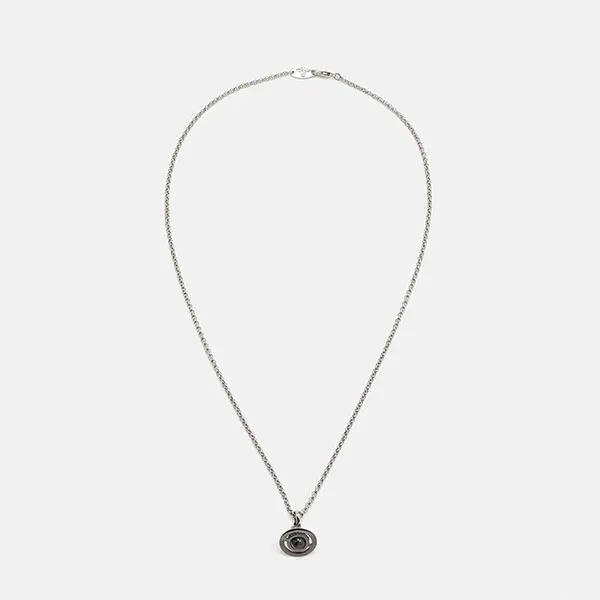 Dây Chuyền Unisex Vivienne Westwood New Petite Orb Pendant Necklace Silver VW954L04Z-D11 Màu Bạc
