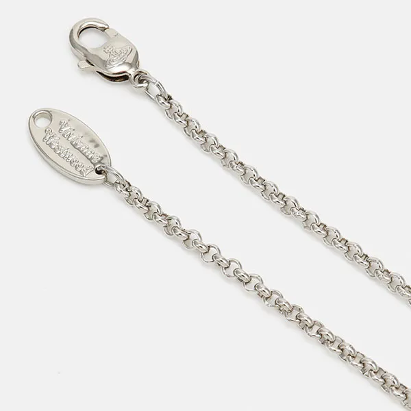 Dây Chuyền Unisex Vivienne Westwood New Petite Orb Pendant Necklace Silver VW954L04Z-D11 Màu Bạc