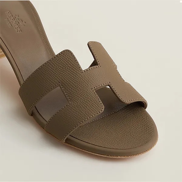 Dép Nữ Hermès Oasis Sandal Etoupe Màu Nâu Size 36