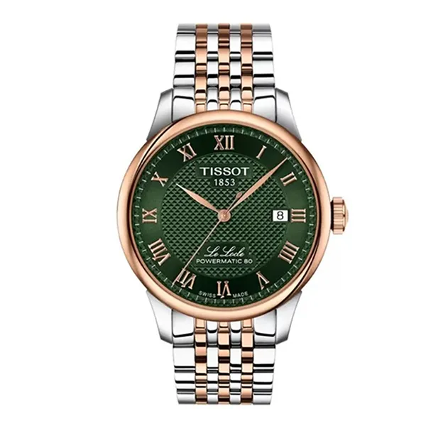 Đồng Hồ Nam 39.3mm T006.407.22.093.01 Màu Xanh/ Vàng Hồng