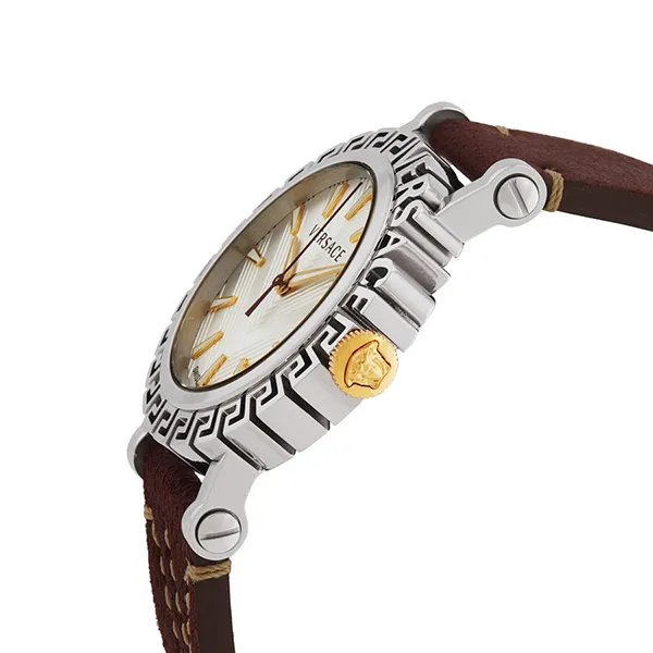 Đồng Hồ Nam Versace Greca Glam Quartz VE6D00123 Màu Đỏ/Bạc