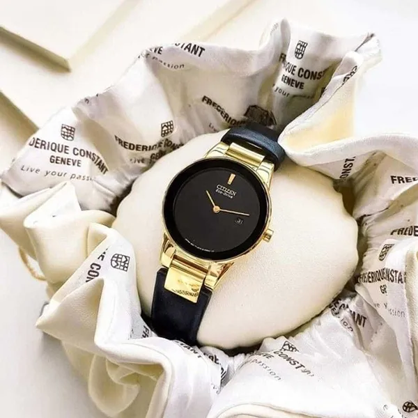 Đồng Hồ Nữ Citizen Eco-Drive Axiom GA1052-04E 30mm Màu Đen Vàng