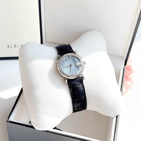 Đồng Hồ Nữ Gucci 101 G-Round Ladies Watch YA101514 Màu Đen