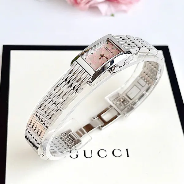 Đồng Hồ Nữ Gucci G Metro Parallel Time Pieces Shell YA086512 Màu Bạc