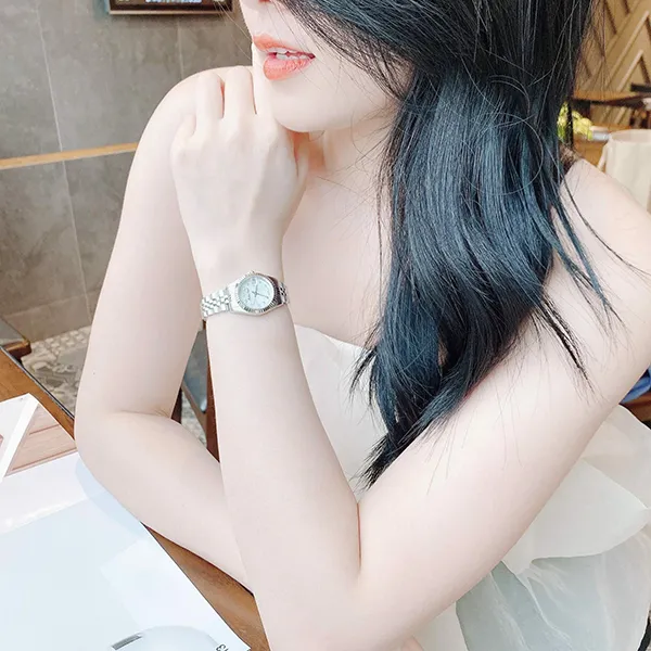 Đồng Hồ Nữ Mathey-Tissot Mathey II Quartz Crystal White Mother Of Pearl Dial Ladies Watch D710AI Màu Bạc