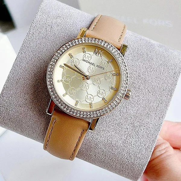 Đồng Hồ Nữ Michael Kors MK MK2986 Quartz Gold Màu Nâu Vàng
