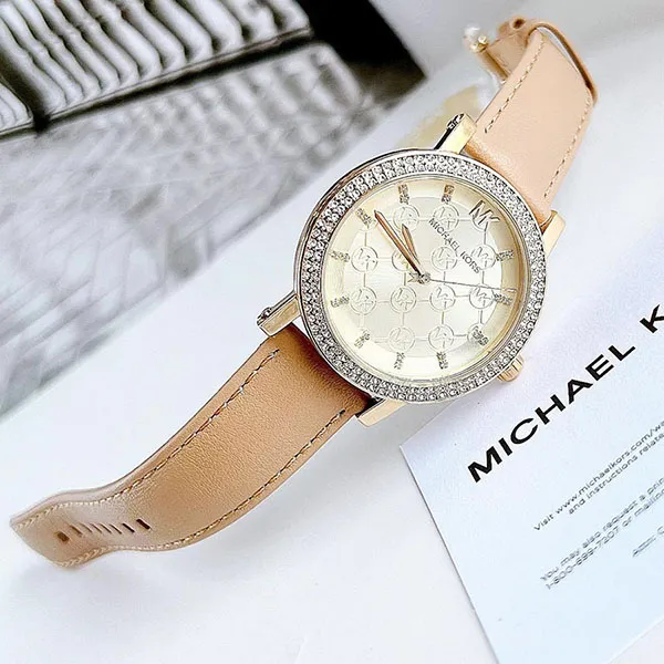 Đồng Hồ Nữ Michael Kors MK MK2986 Quartz Gold Màu Nâu Vàng