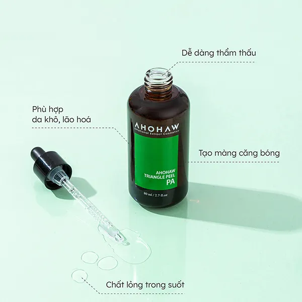 Dung Dịch Peel Dành Cho Da Khô, Lão Hóa Ahohwa Triangle Peel PA 50ml