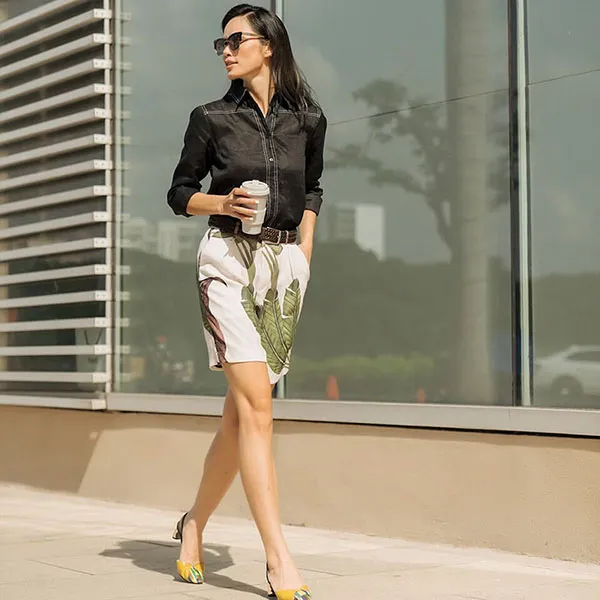 Áo Sơ Mi Nữ F2 Fashion & Freedom Linen SMW396-D-S-0519 Secret Màu Đen Size S