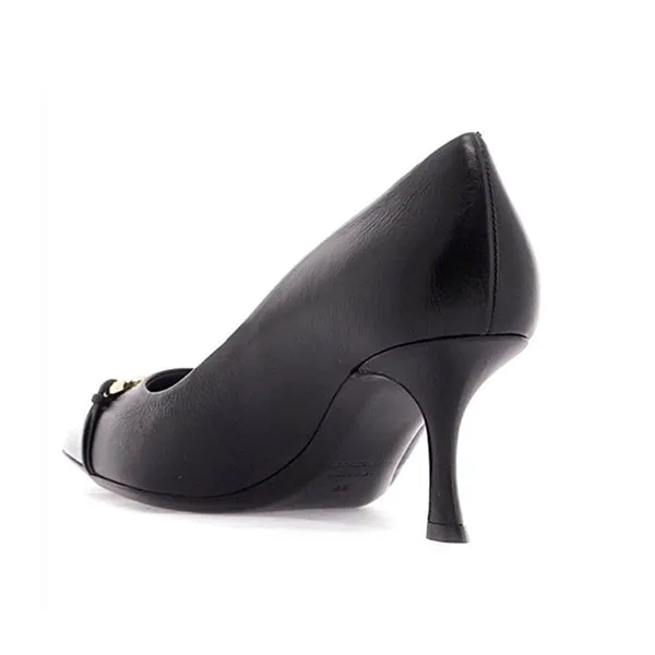 Giày Cao Gót Nữ Salvatore Ferragamo Gancini Ornament Women Màu Đen Size 36