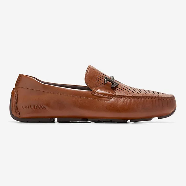 Giày Lười Nam Cole Haan Grand Laser Bit Driver C38514 Màu Nâu Size 40