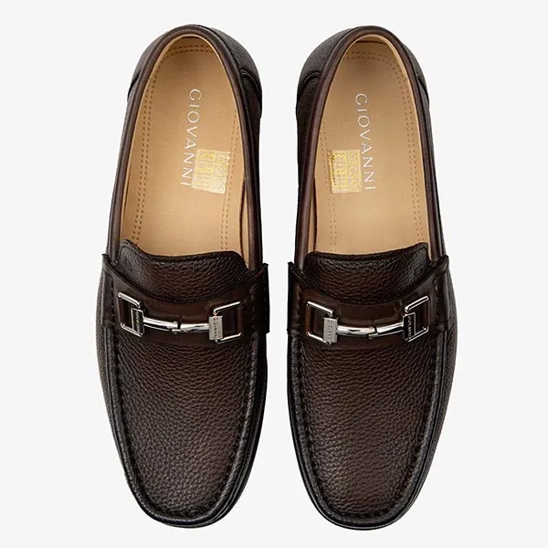 Giày Lười Nam Giovanni GSH0132-1HB Màu Nâu Size 40