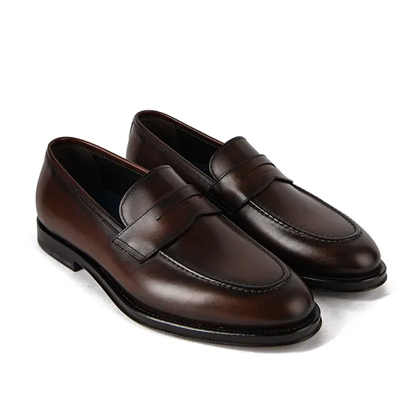 Giày Lười Nam Giovanni Loafer Sartoria SSH0016-1HB Màu Nâu Size 39