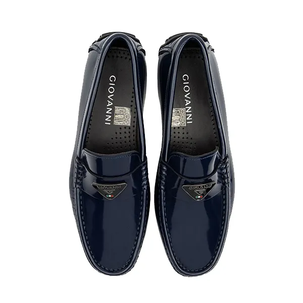 Giày Lười Nam Giovanni Moccasin GSH0126-1 Màu Xanh Navy Đậm Size 39