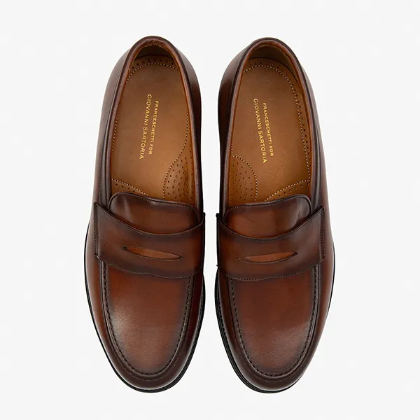 Giày Lười Nam Giovanni Newport Loafer SLF80-00002HB01 Màu Nâu Size 39
