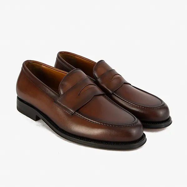 Giày Lười Nam Giovanni Newport Loafer SLF80-00002HB01 Màu Nâu Size 39