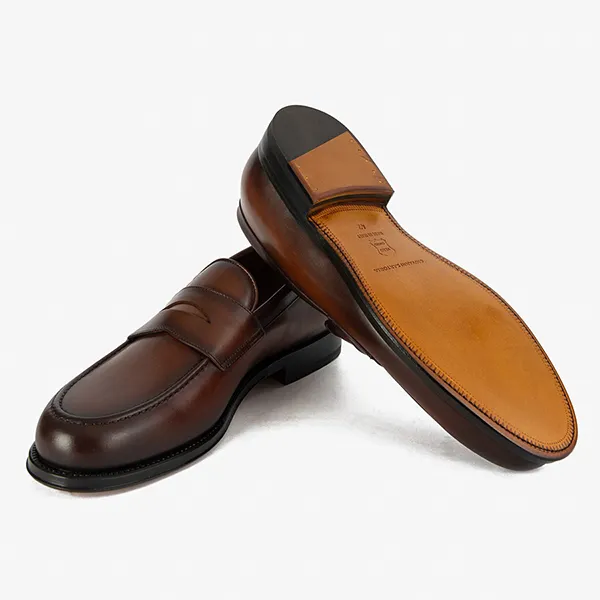 Giày Lười Nam Giovanni Newport Loafer SLF80-00002HB01 Màu Nâu Size 39
