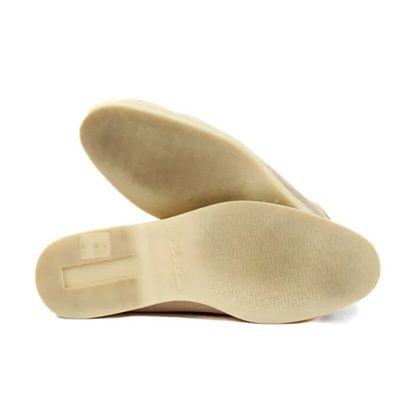 Giày Lười Nam Loro Piana Sandstone Suede Summer Charms Walk Loafers Màu Be Size 40