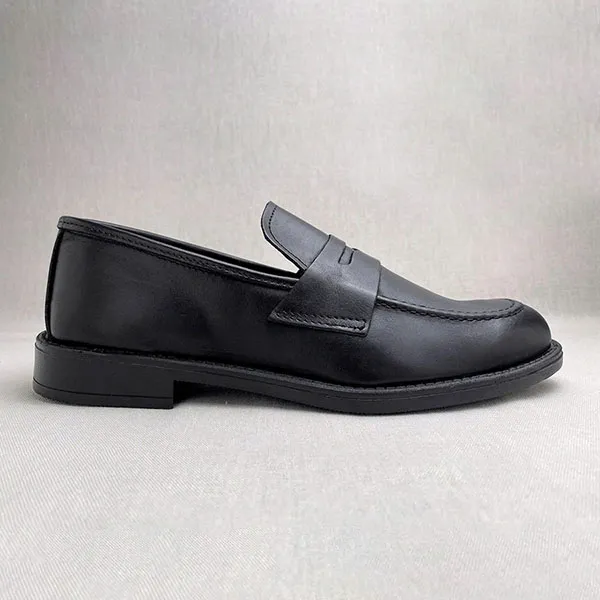 Giày Lười Nam Made in Italy Alex-12_Black (0444) Màu Đen Size 39