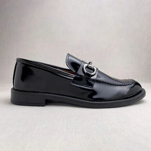 Giày Lười Nam Made in Italy Mocassini Alex-14_Black (0437) Màu Đen Size 39