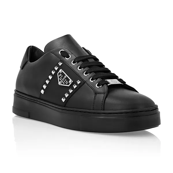 Giày Sneaker Nam Philipp Plein Tag Sport Nappa Leather Lo-Top LADS-USC0788-PLE005N_0202 Màu Đen Size 40