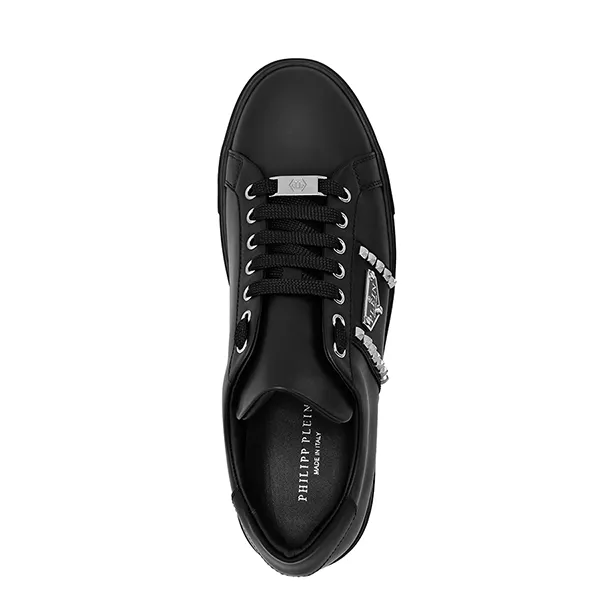 Giày Sneaker Nam Philipp Plein Tag Sport Nappa Leather Lo-Top LADS-USC0788-PLE005N_0202 Màu Đen Size 40