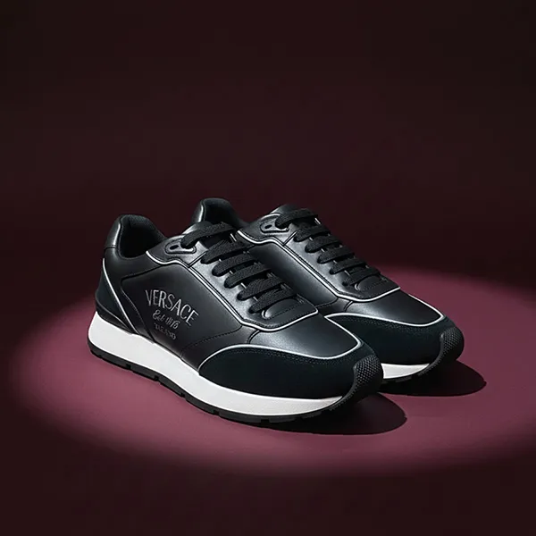 Giày Sneaker Nam Versace 1021242 1A15643 1B000 Màu Đen Size 41