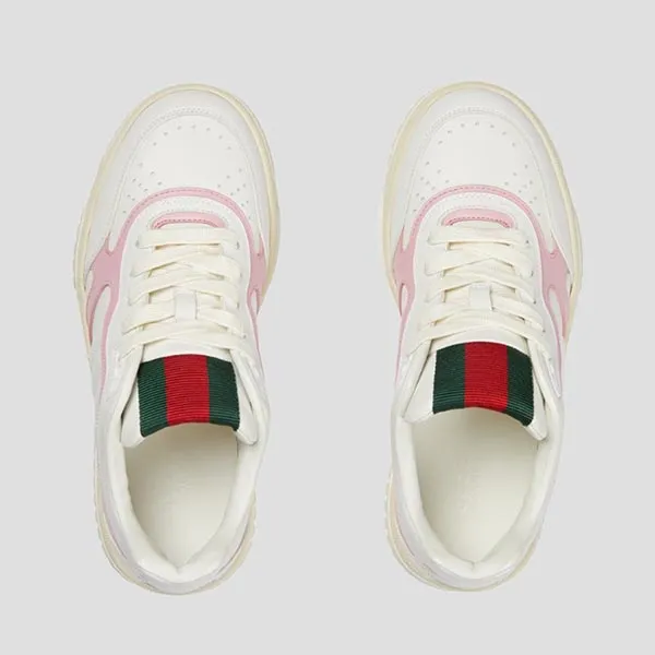 Giày Sneaker Nữ Gucci Re-Web ‘White Pink’ 785728 AADRT 9078 Màu Trắng Size 36.5