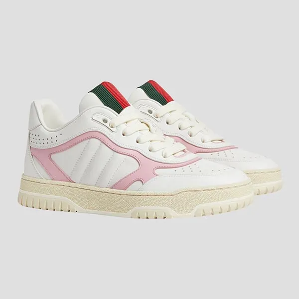 Giày Sneaker Nữ Gucci Re-Web ‘White Pink’ 785728 AADRT 9078 Màu Trắng Size 36.5