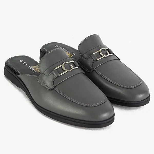 Giày Sục Nam Giovanni Gentle Flow Closed Mule GMU0002-1NA Màu Ghi Size 38