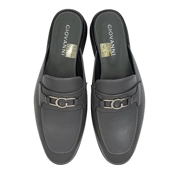 Giày Sục Nam Giovanni Gentle Flow Closed Mule GMU0002-1NA Màu Ghi Size 38