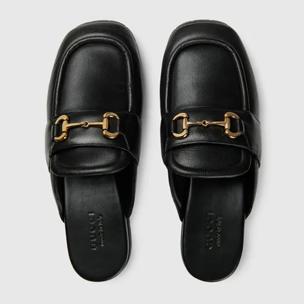 Giày Sục Nam Gucci Mule Black 771076-AACAI-1000 Màu Đen Size 42