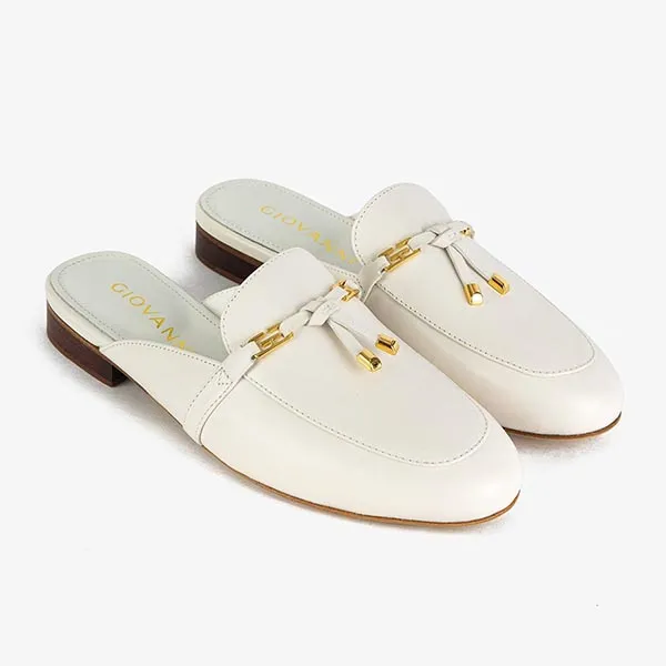 Giày Sục Nữ Giovanni Gentle Flow Closed Mule DMU0001-1WH Màu Trắng Size 35